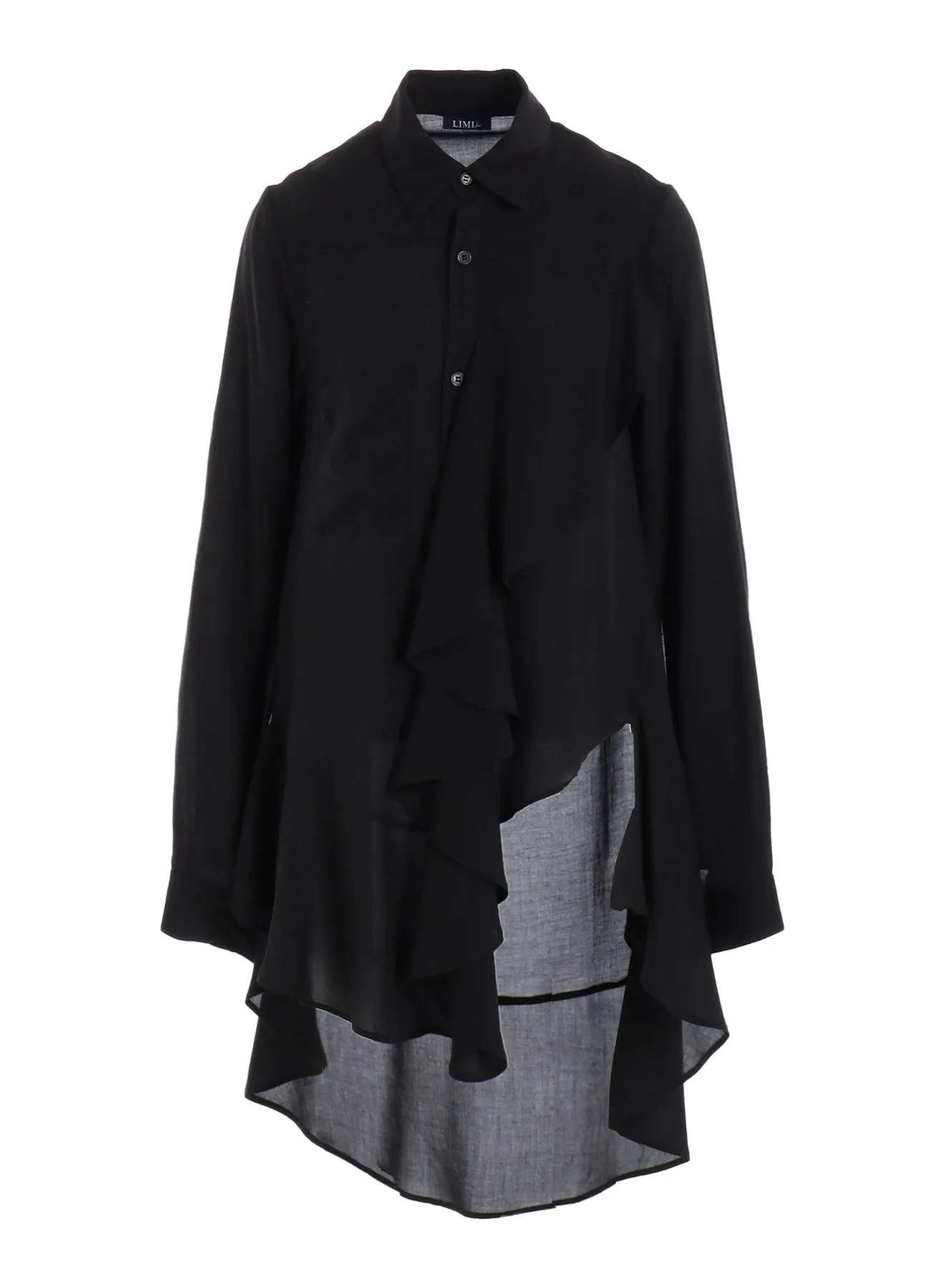 SOFT LAWN FRILL BLOUSE sold by Yohji Yamamoto product image thumbnail 2