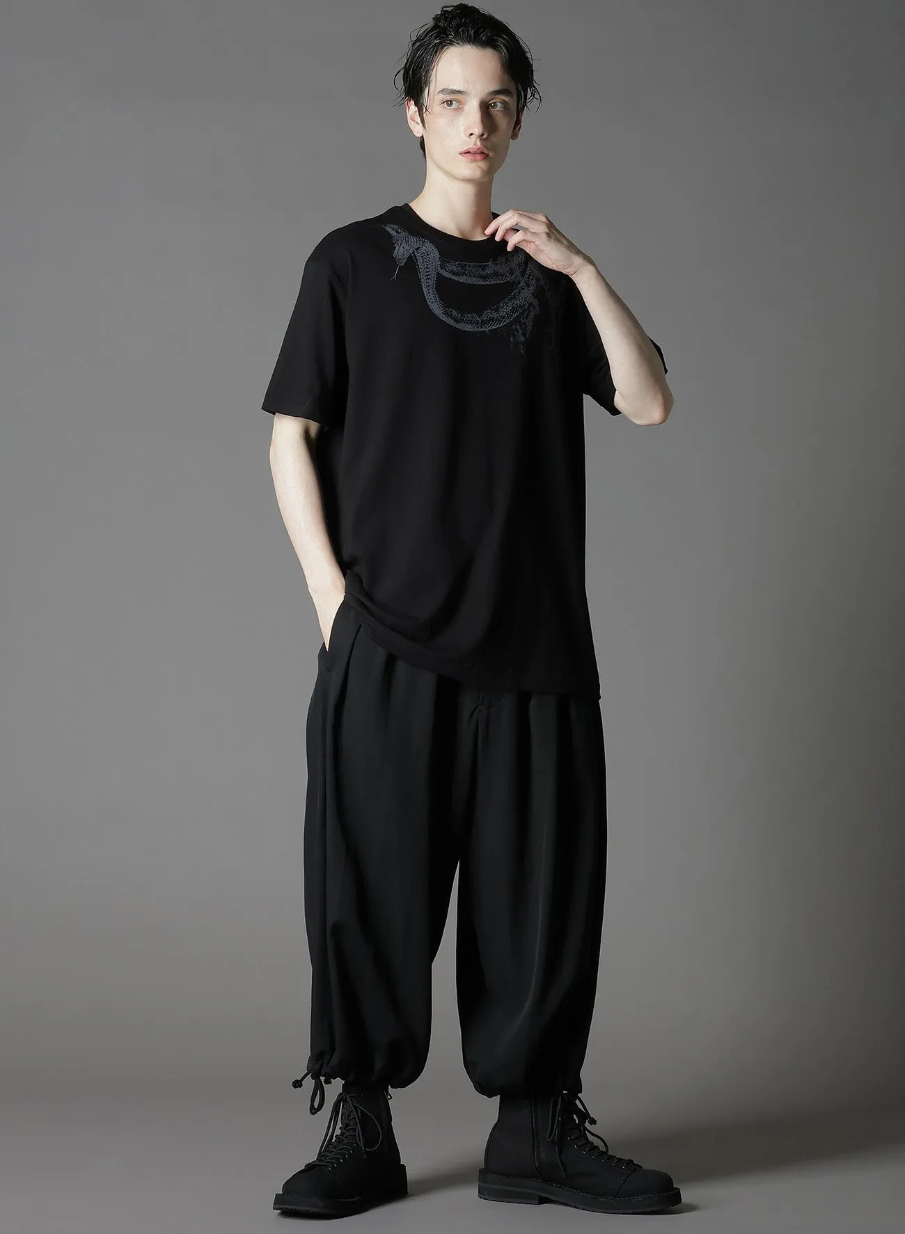 20/COTTON JERSEY COBRA T-SHIRT sold by Yohji Yamamoto product image thumbnail 2