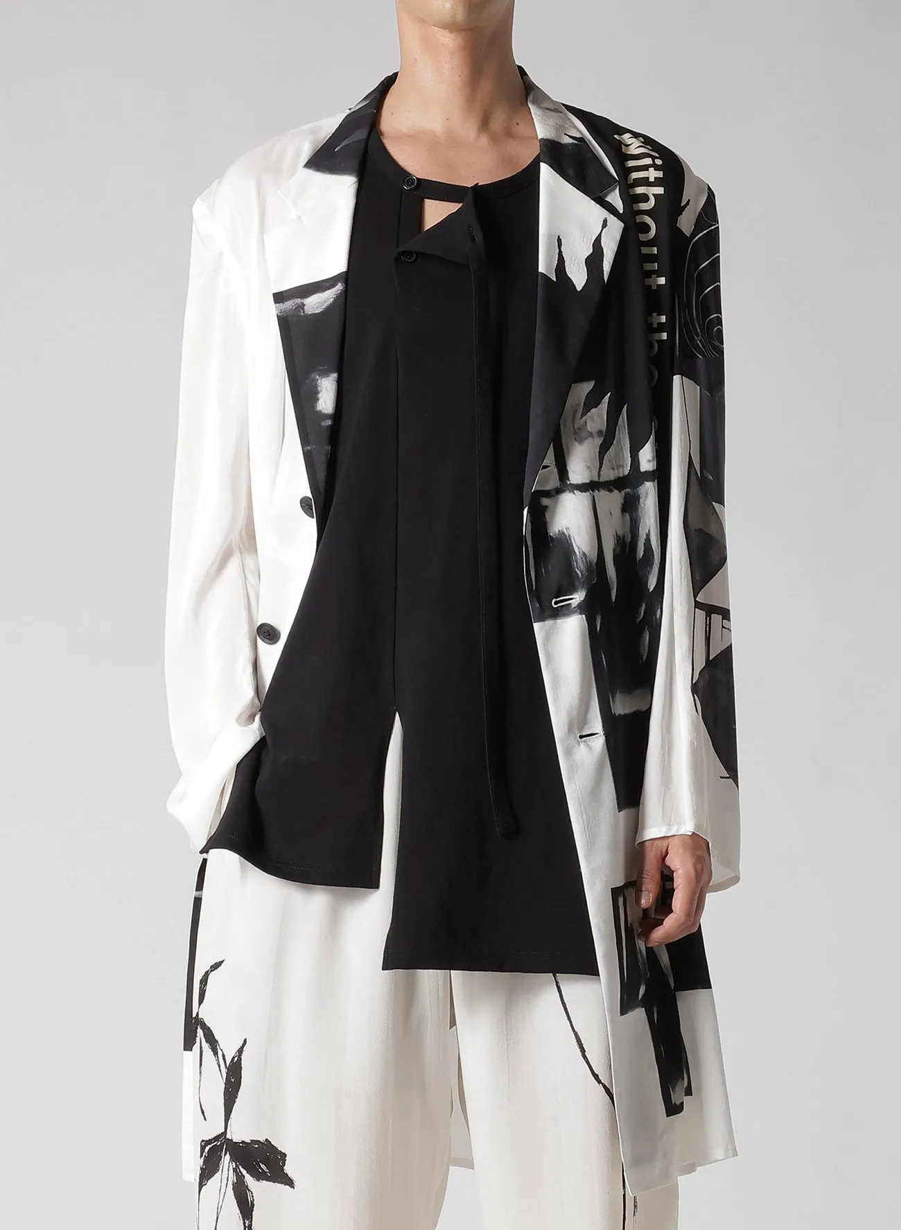 SUN MOTIF PRINTED ZIPPER JACKET sold by Yohji Yamamoto product image thumbnail 2