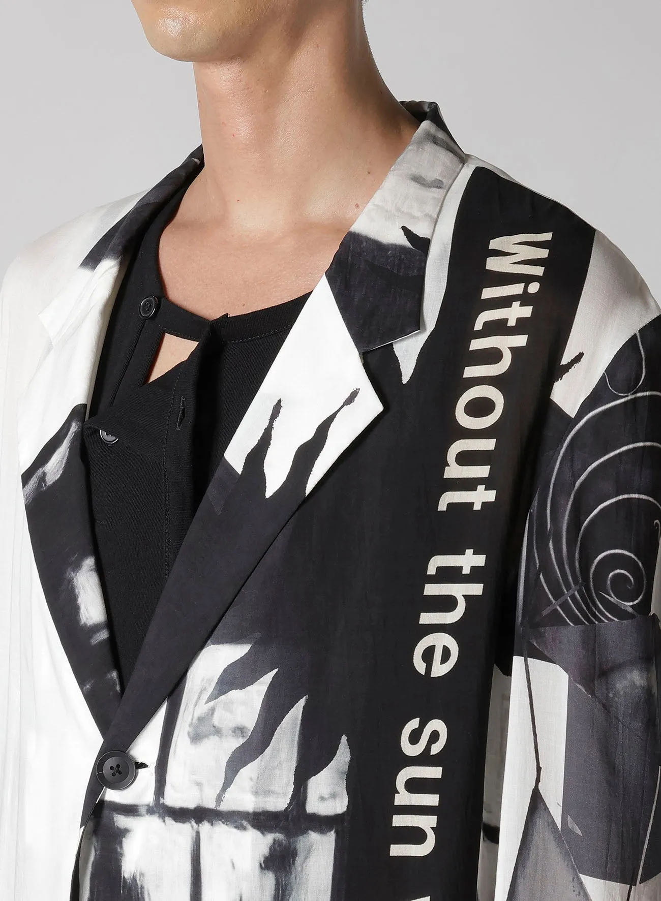 SUN MOTIF PRINTED ZIPPER JACKET sold by Yohji Yamamoto product image thumbnail 4