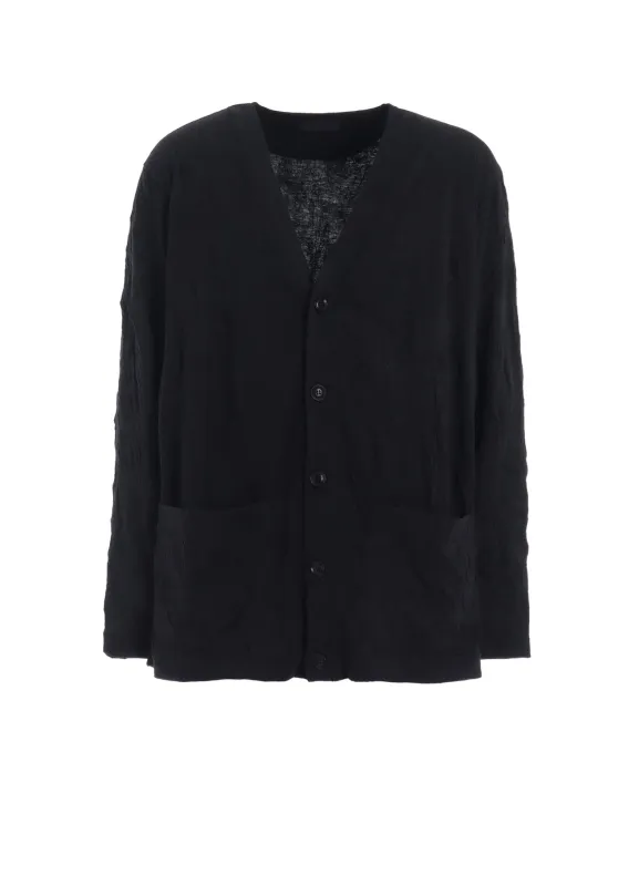 CATCH-WASHER FINISH JERSEY CARDIGAN sold by Yohji Yamamoto