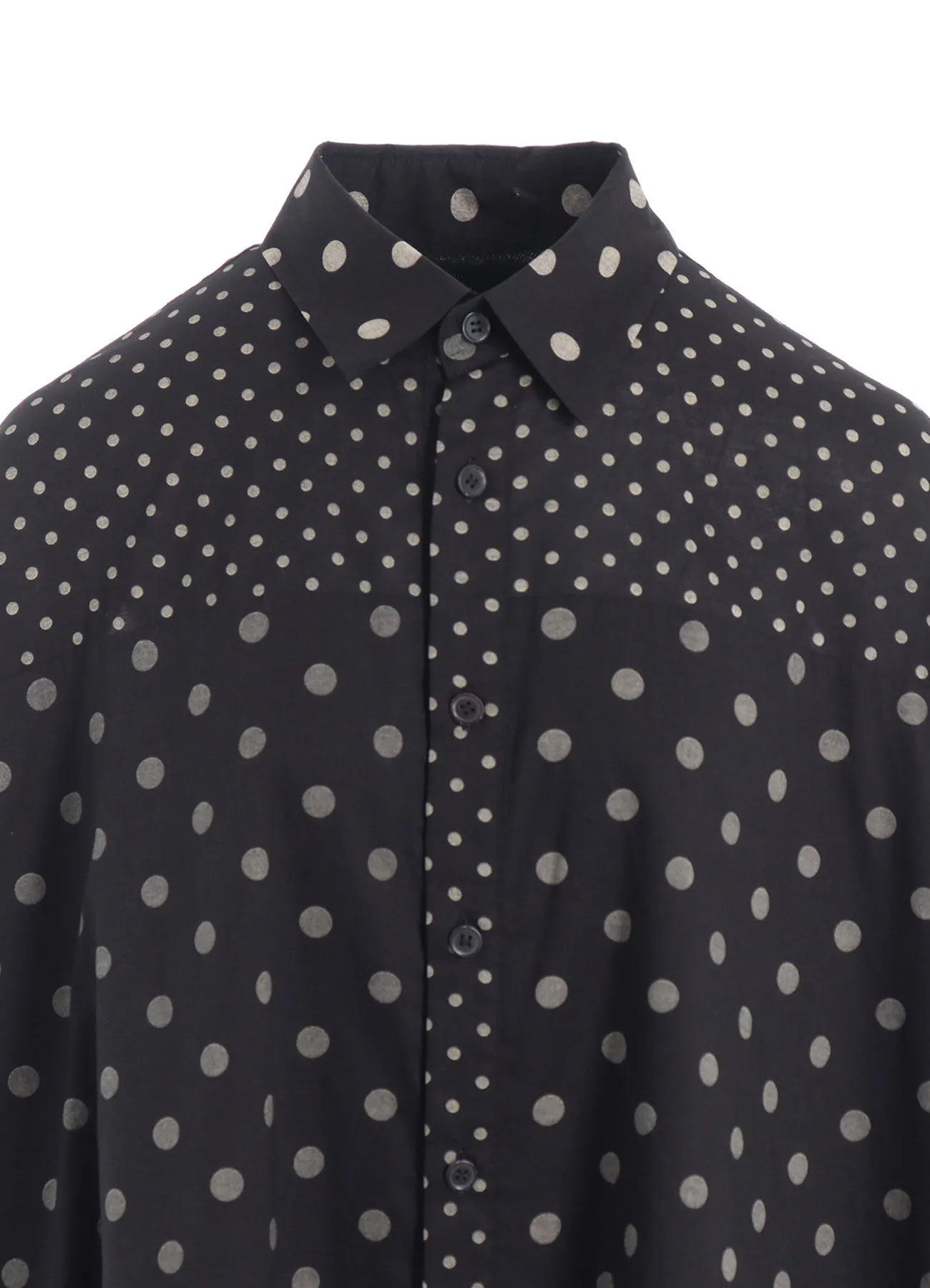 60/- COTTON LAWN DOT PRINT LONG SLEEVE BLOUSE sold by Yohji Yamamoto product image thumbnail 5