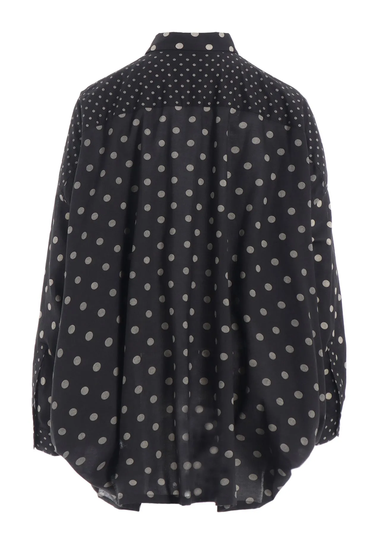 60/- COTTON LAWN DOT PRINT LONG SLEEVE BLOUSE sold by Yohji Yamamoto product image thumbnail 4