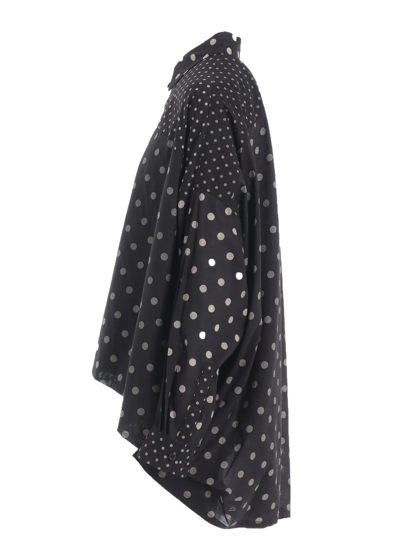 60/- COTTON LAWN DOT PRINT LONG SLEEVE BLOUSE sold by Yohji Yamamoto product image thumbnail 3