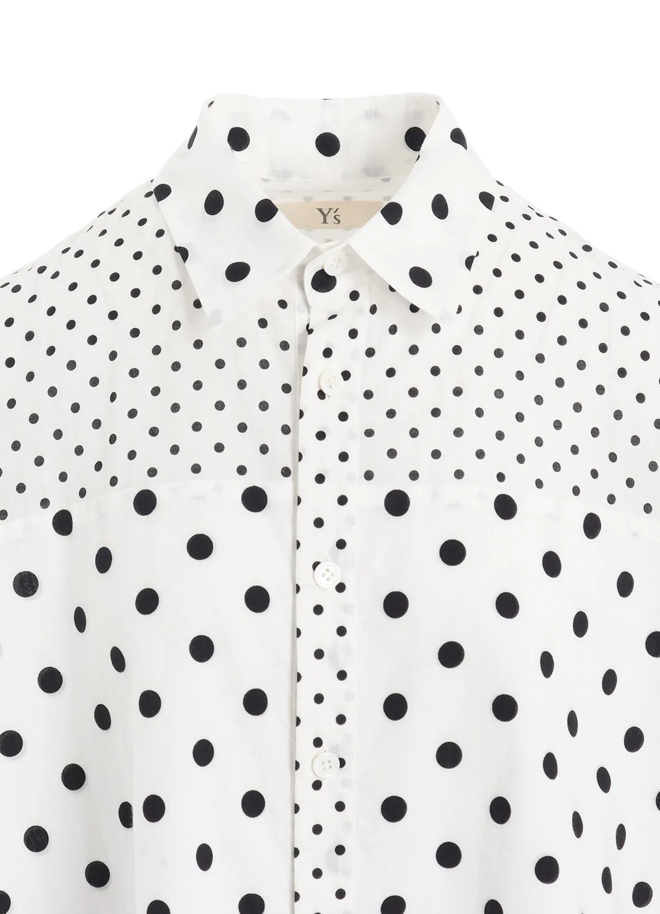 60/- COTTON LAWN DOT PRINT LONG SLEEVE BLOUSE sold by Yohji Yamamoto product image thumbnail 5