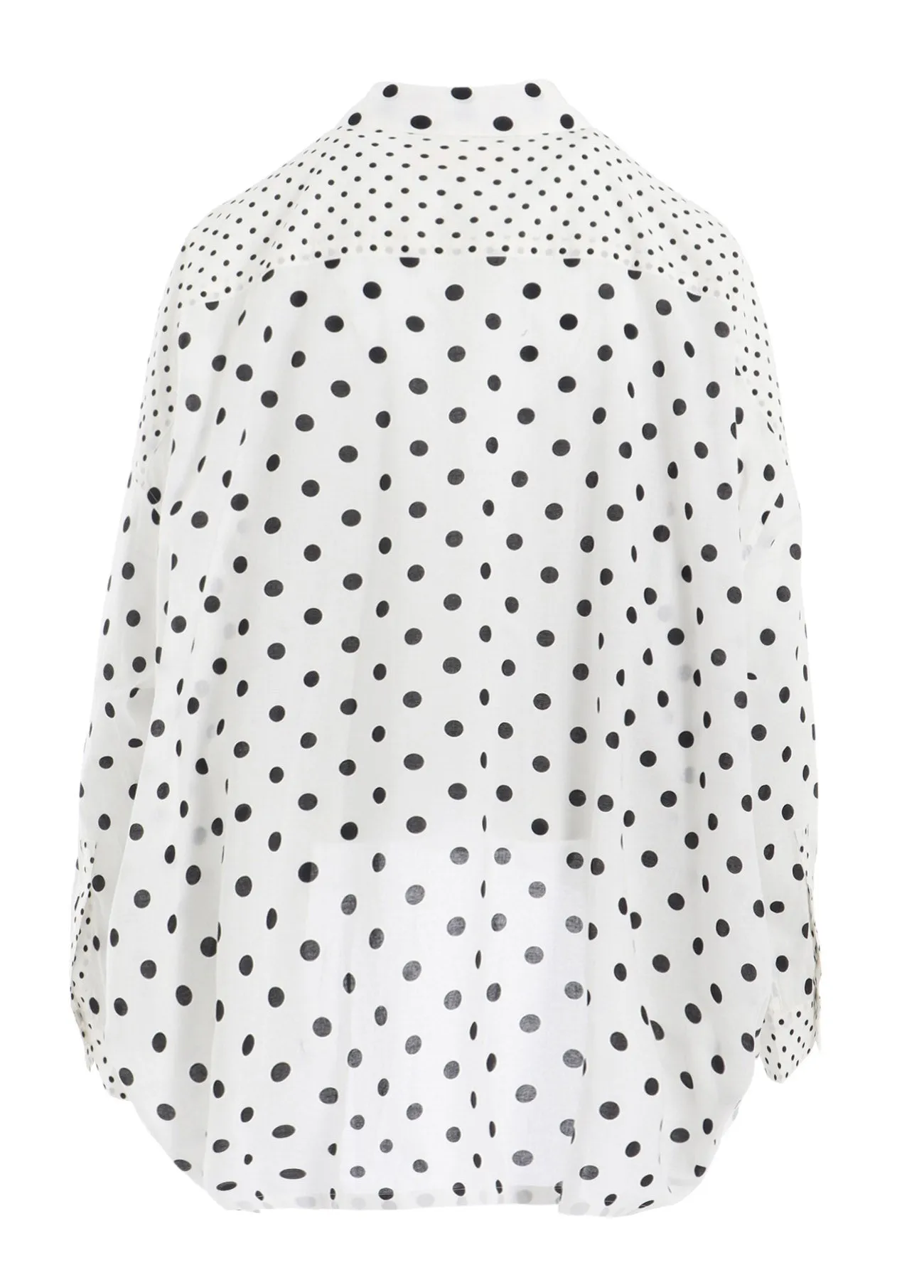 60/- COTTON LAWN DOT PRINT LONG SLEEVE BLOUSE sold by Yohji Yamamoto product image thumbnail 4