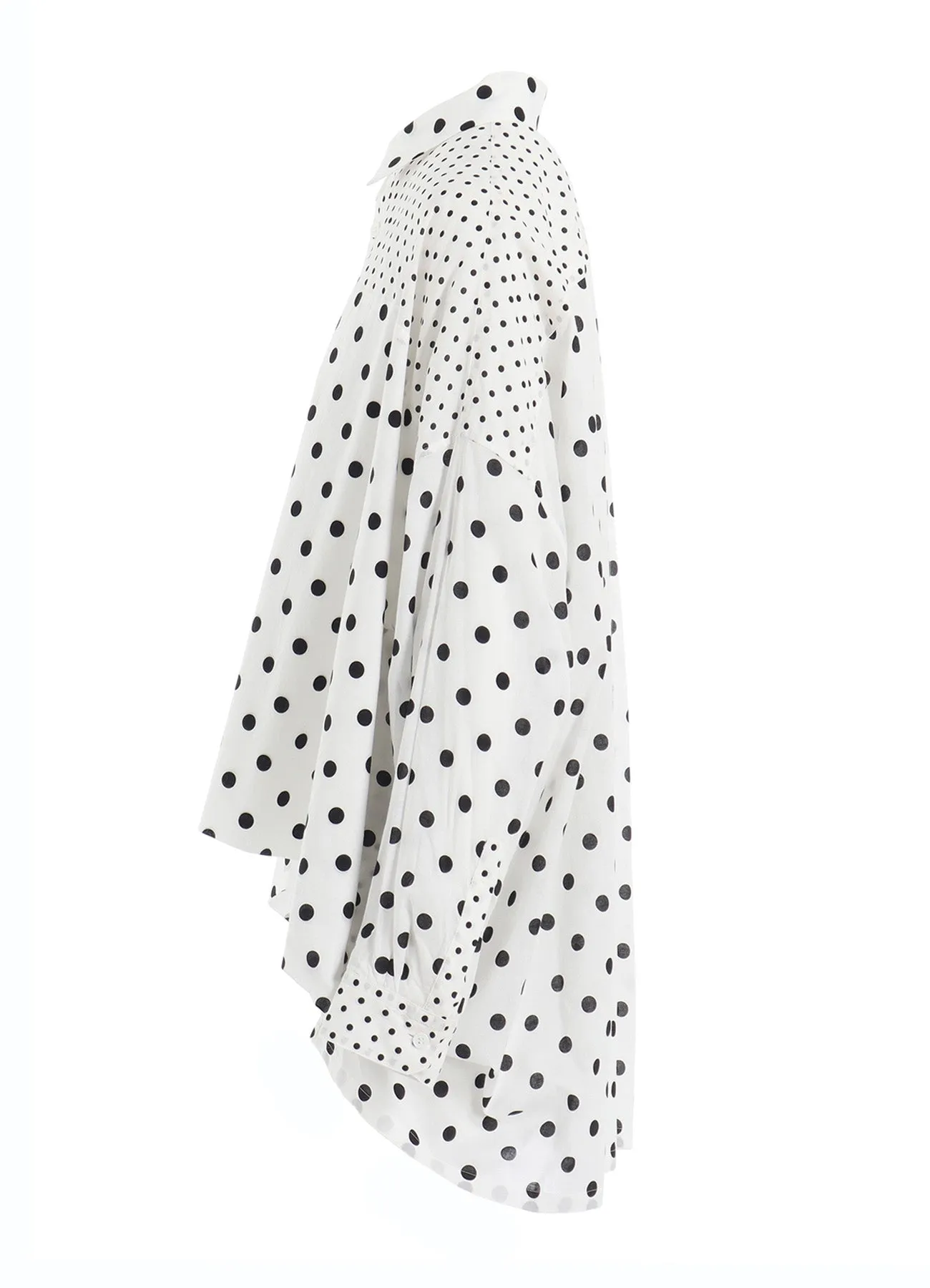 60/- COTTON LAWN DOT PRINT LONG SLEEVE BLOUSE sold by Yohji Yamamoto product image thumbnail 3