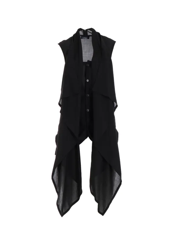 SOFT LAWN LAYERED BLOUSE sold by Yohji Yamamoto