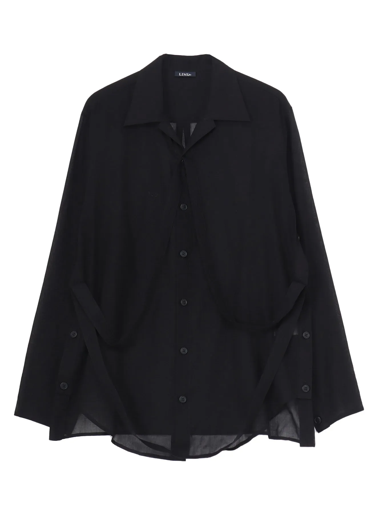 CHIFFON BLOUSE WITH STRING sold by Yohji Yamamoto product image thumbnail 2