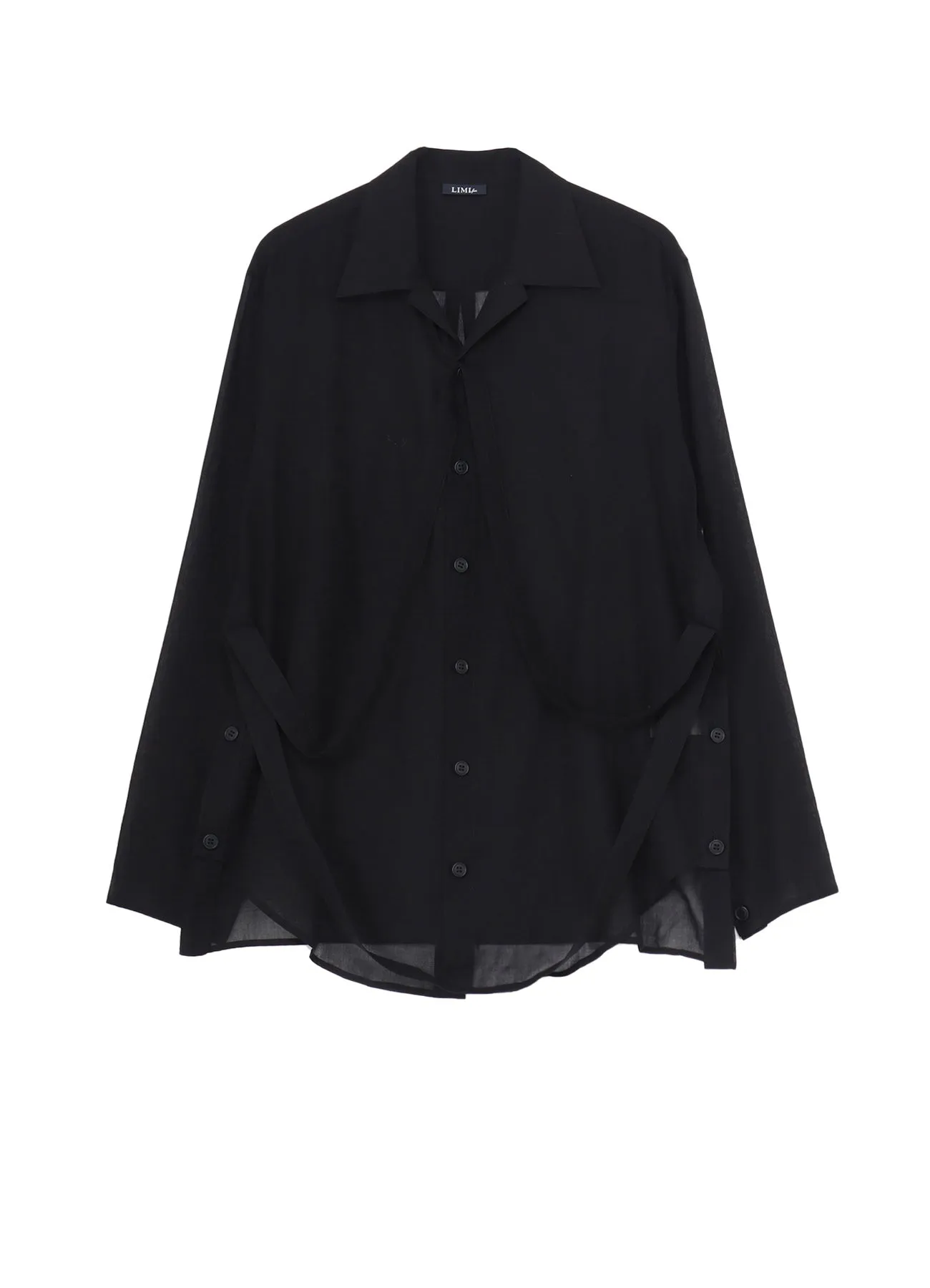 CHIFFON BLOUSE WITH STRING sold by Yohji Yamamoto