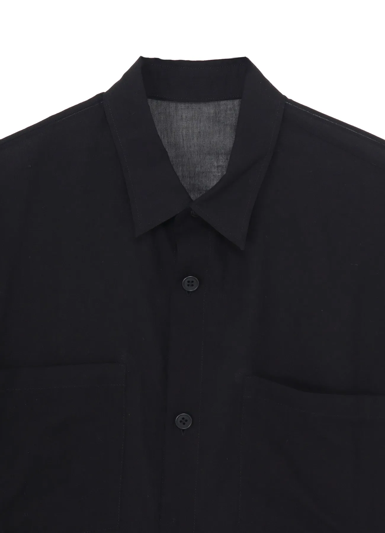 CHIFFON SHORT SLEEVE BLOUSE sold by Yohji Yamamoto product image thumbnail 4