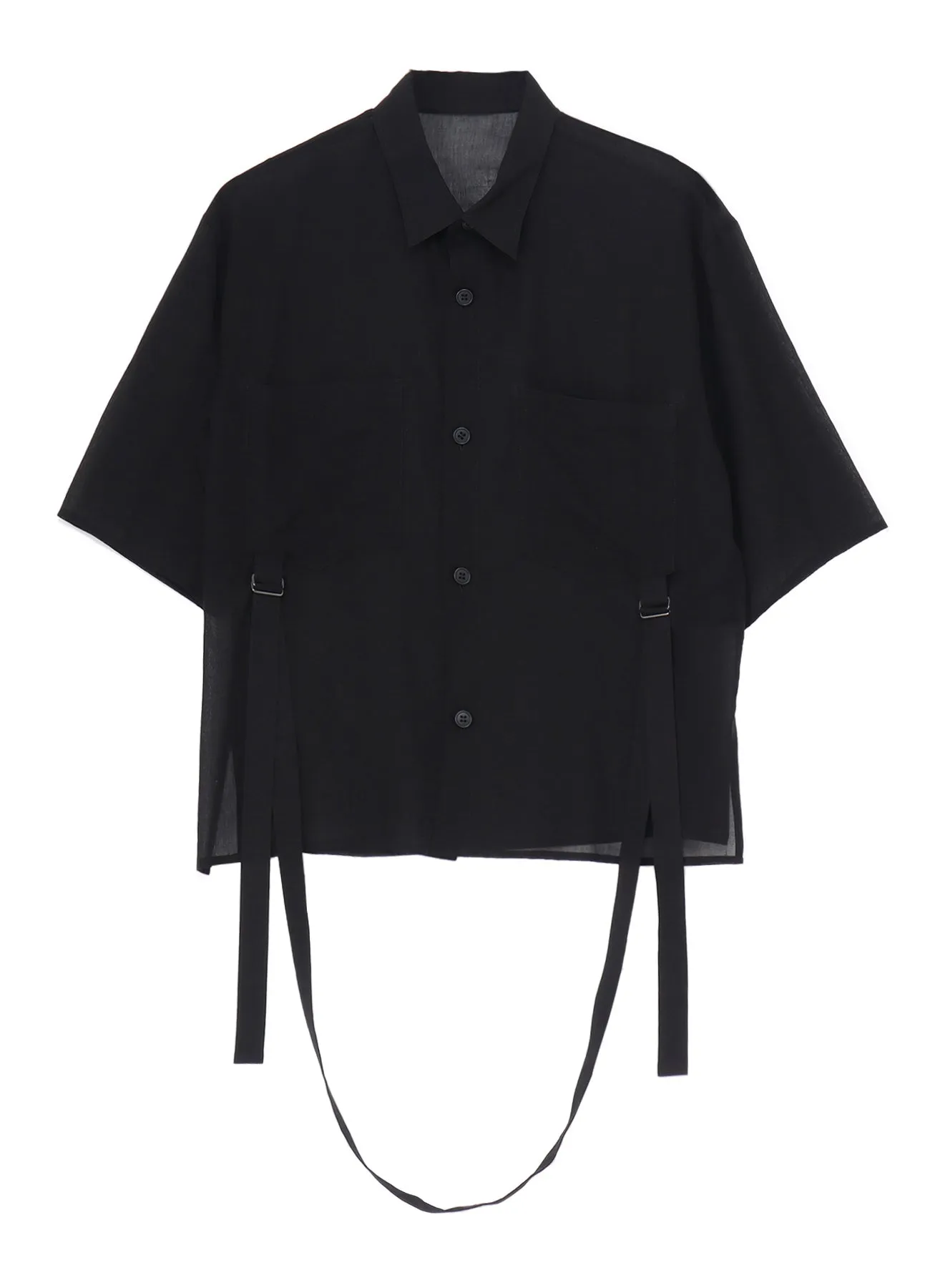 CHIFFON SHORT SLEEVE BLOUSE sold by Yohji Yamamoto product image thumbnail 2
