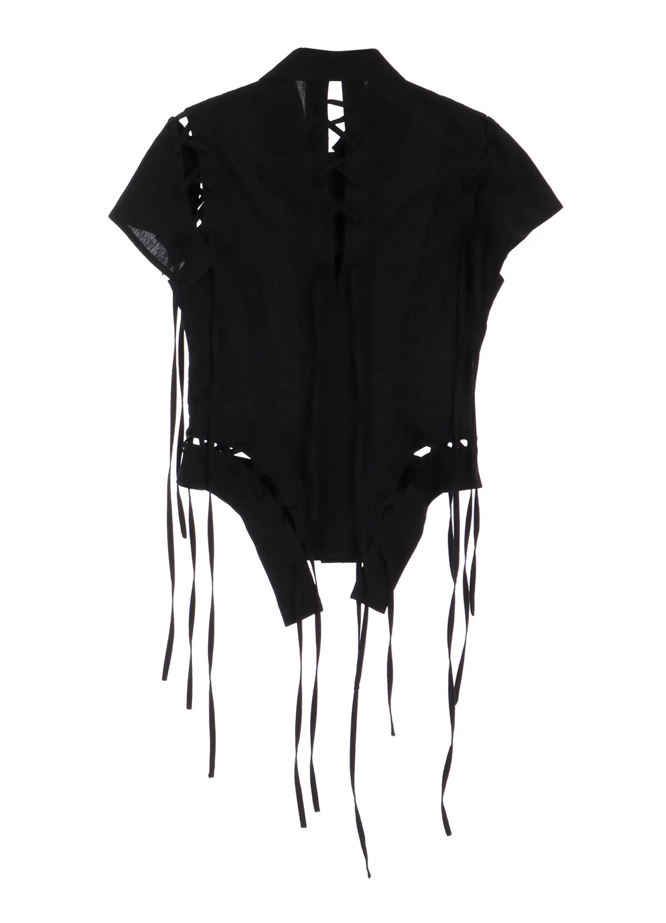 MUSLIN LACE-UP JACKET B sold by Yohji Yamamoto product image thumbnail 3