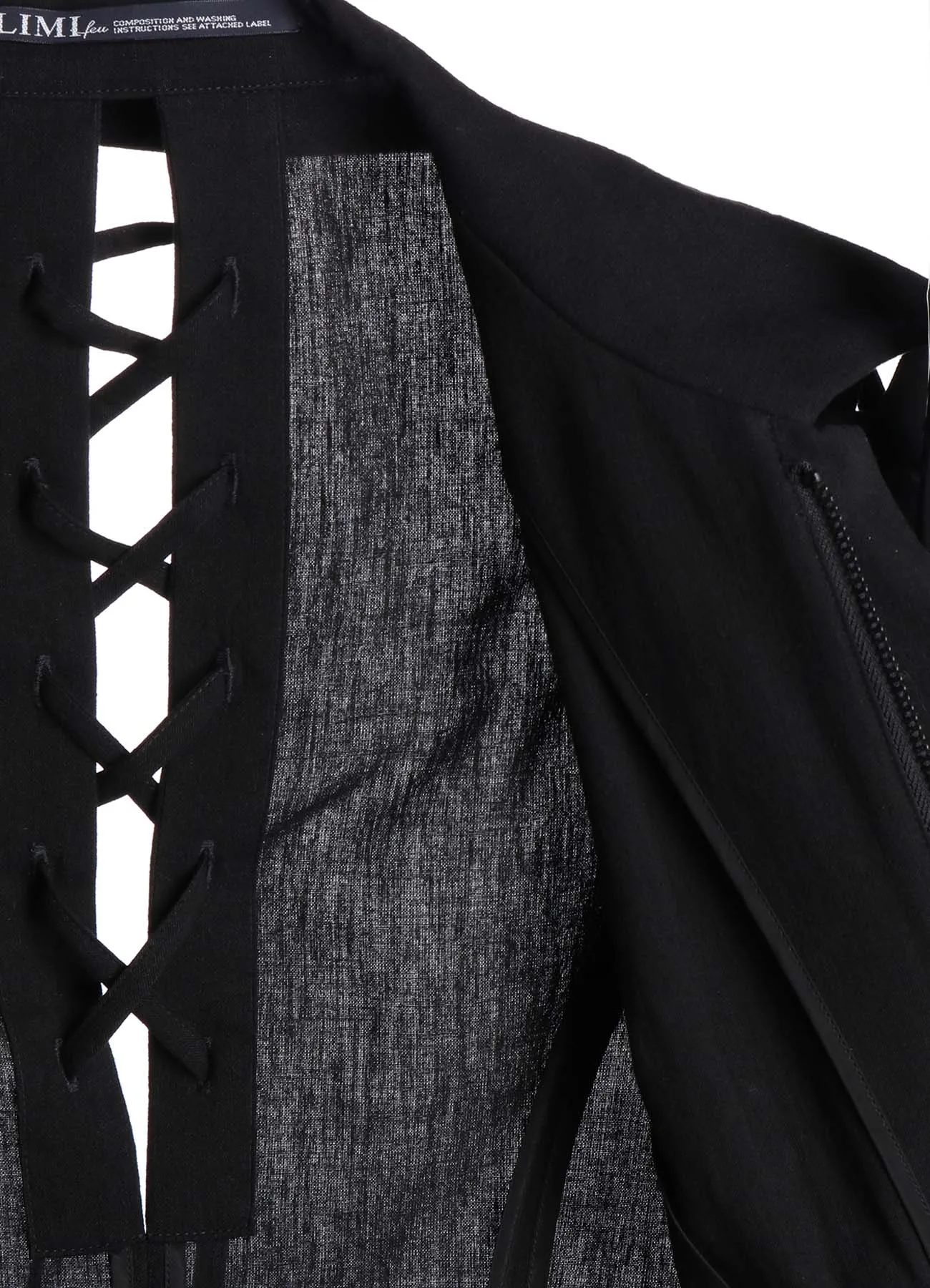 MUSLIN LACE-UP JACKET B sold by Yohji Yamamoto product image thumbnail 4