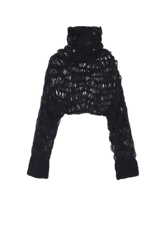 MAON HIGH-NECK CROPPED TOP sold by Yohji Yamamoto