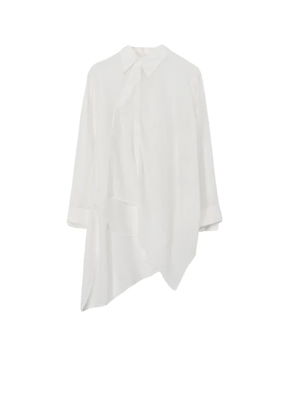 Cu/Mo KERSEY UNBALANCE DRAPED BLOUSE sold by Yohji Yamamoto