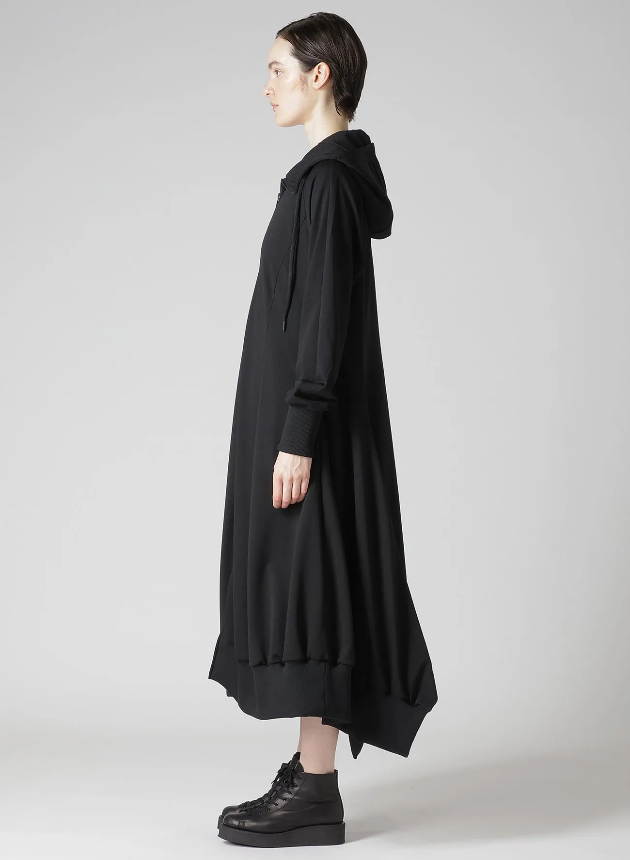 Pe JERSEY TWILL HOODED TRACK DRESS sold by Yohji Yamamoto product image thumbnail 4