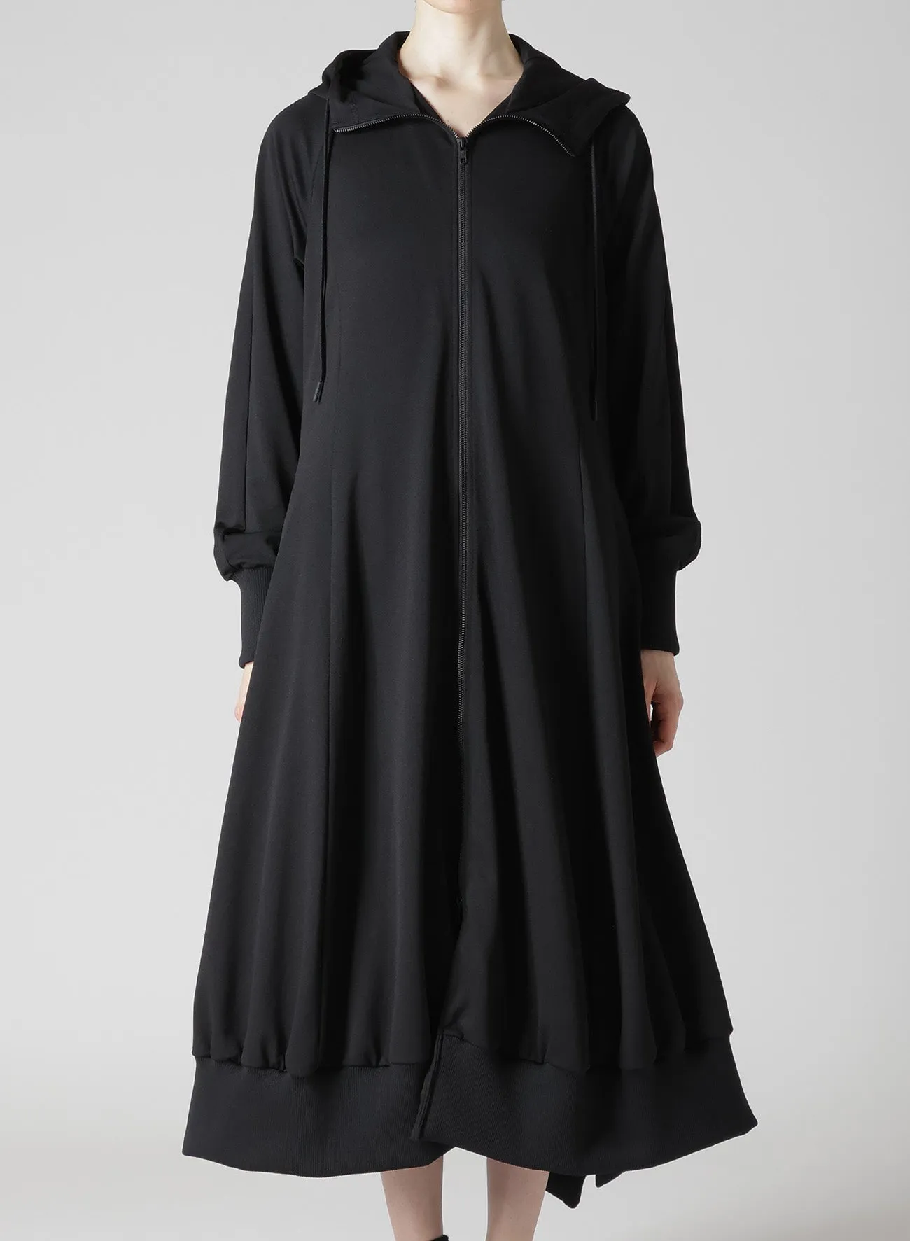 Pe JERSEY TWILL HOODED TRACK DRESS sold by Yohji Yamamoto product image thumbnail 2