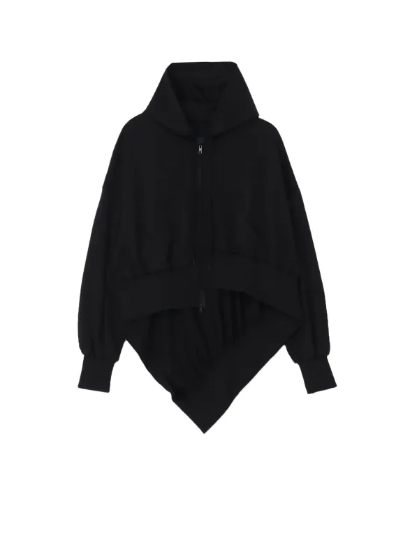 Pe JERSEY TWILL UNBALANCED HOODIE A sold by Yohji Yamamoto