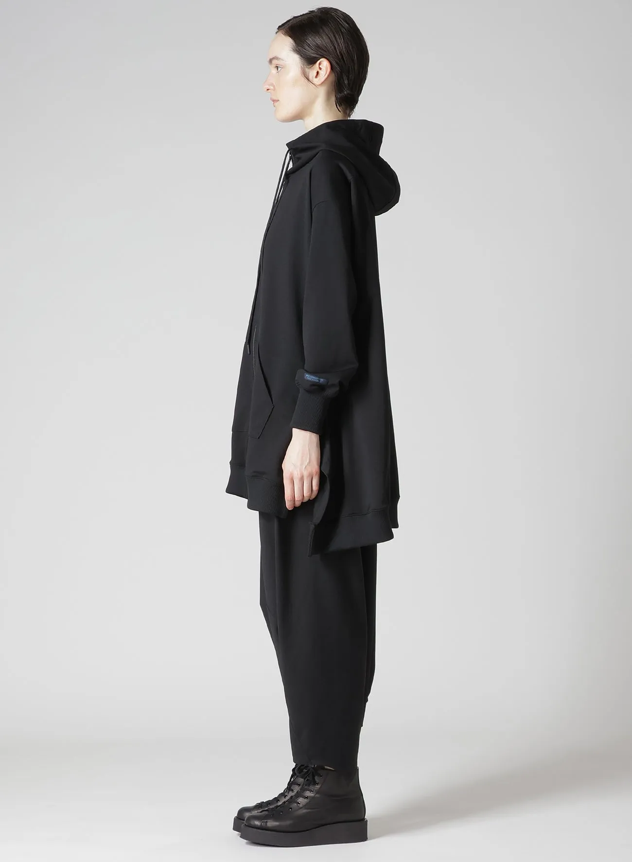 Pe JERSEY TWILL UNBALANCED HOODIE B sold by Yohji Yamamoto product image thumbnail 4