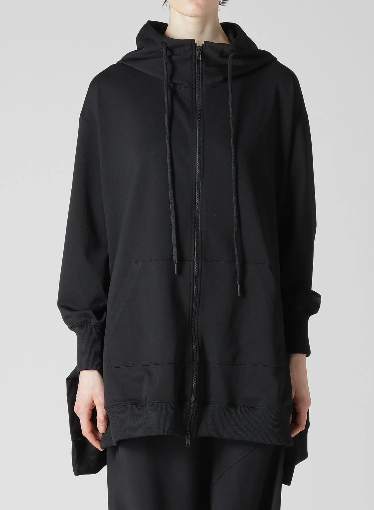 Pe JERSEY TWILL UNBALANCED HOODIE B sold by Yohji Yamamoto product image thumbnail 2
