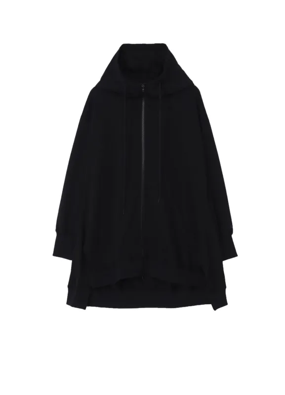 Pe JERSEY TWILL UNBALANCED HOODIE B made by Yohji Yamamoto