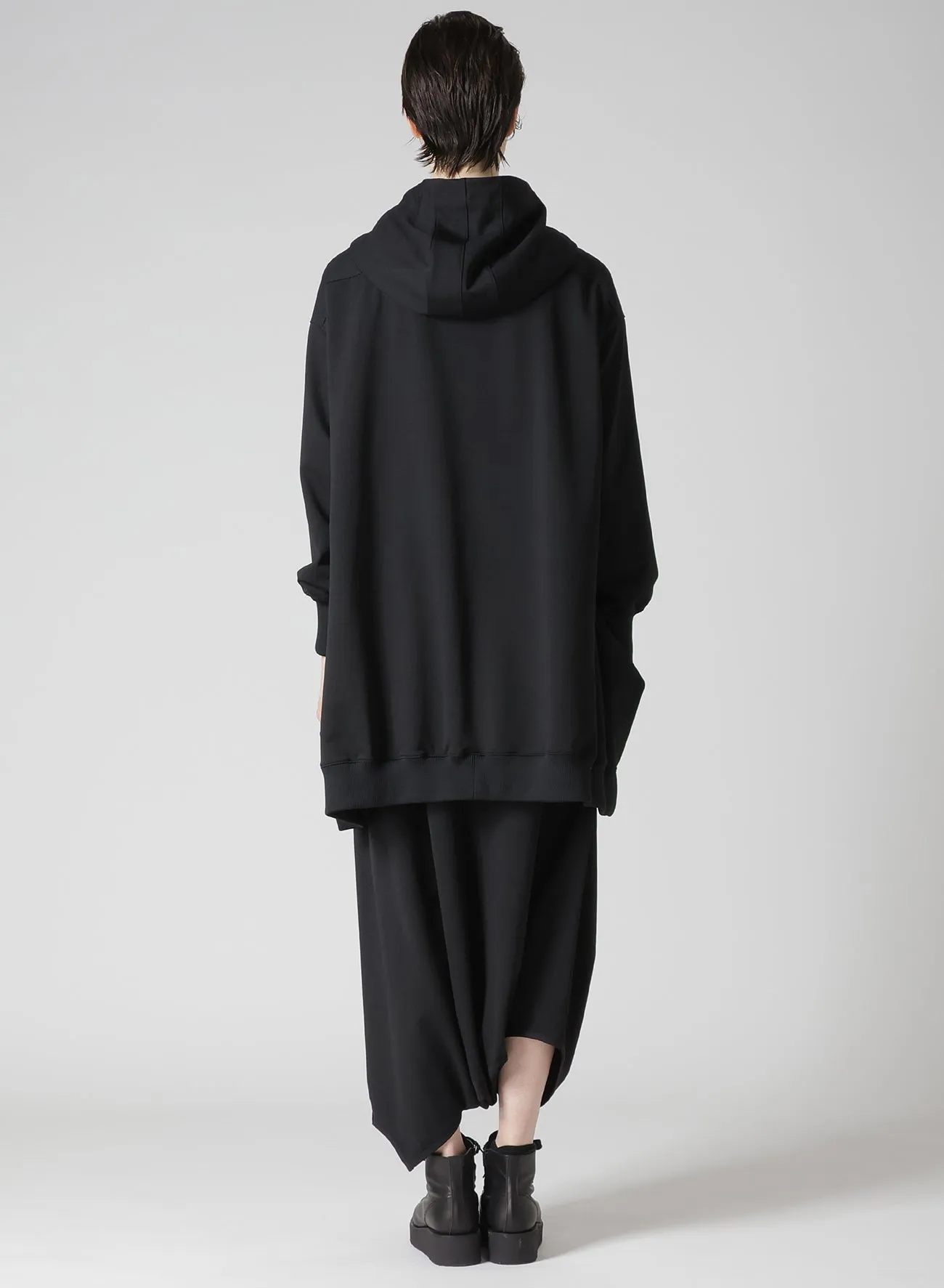 Pe JERSEY TWILL UNBALANCED HOODIE B sold by Yohji Yamamoto product image thumbnail 5