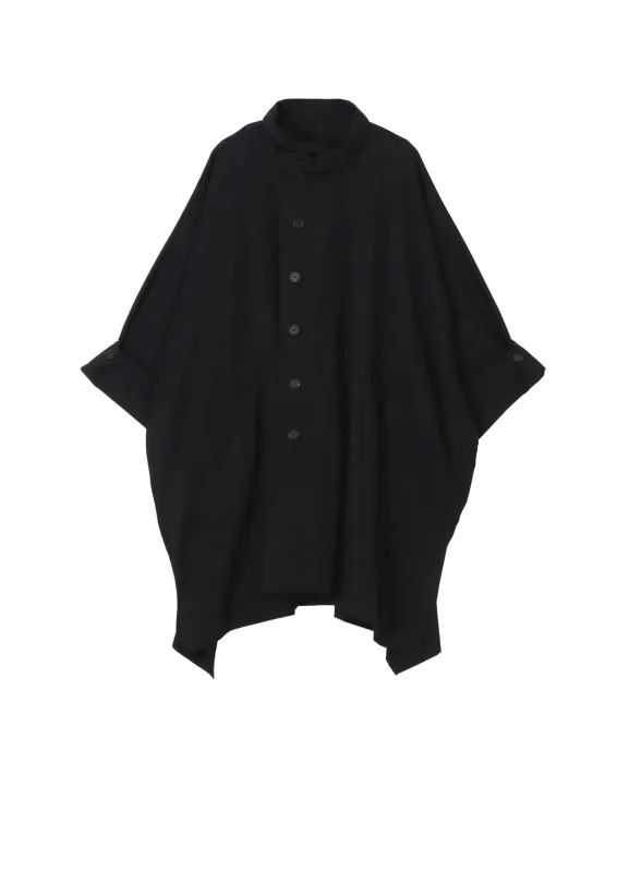 GABARDINE HIGH NECK COAT sold by Yohji Yamamoto