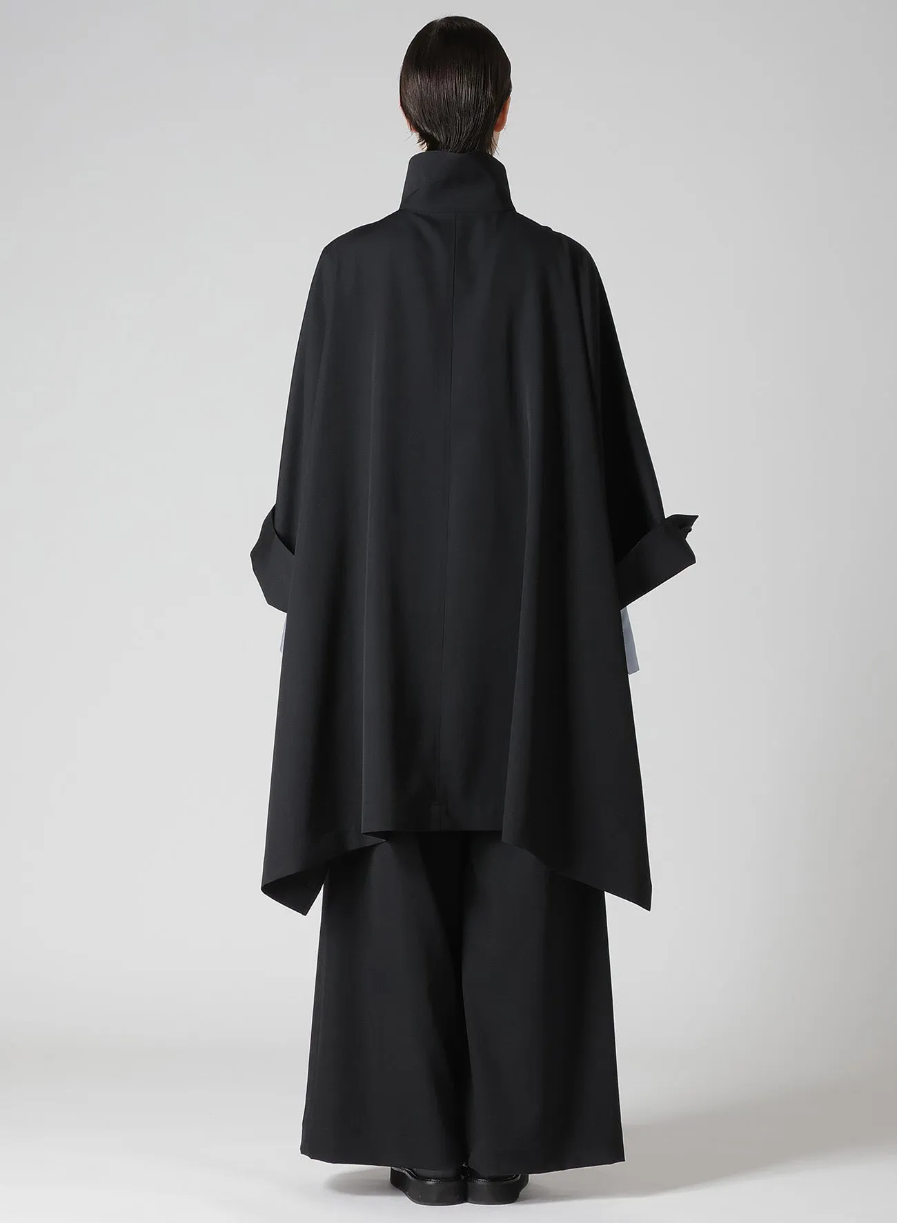 GABARDINE HIGH NECK COAT sold by Yohji Yamamoto product image thumbnail 5
