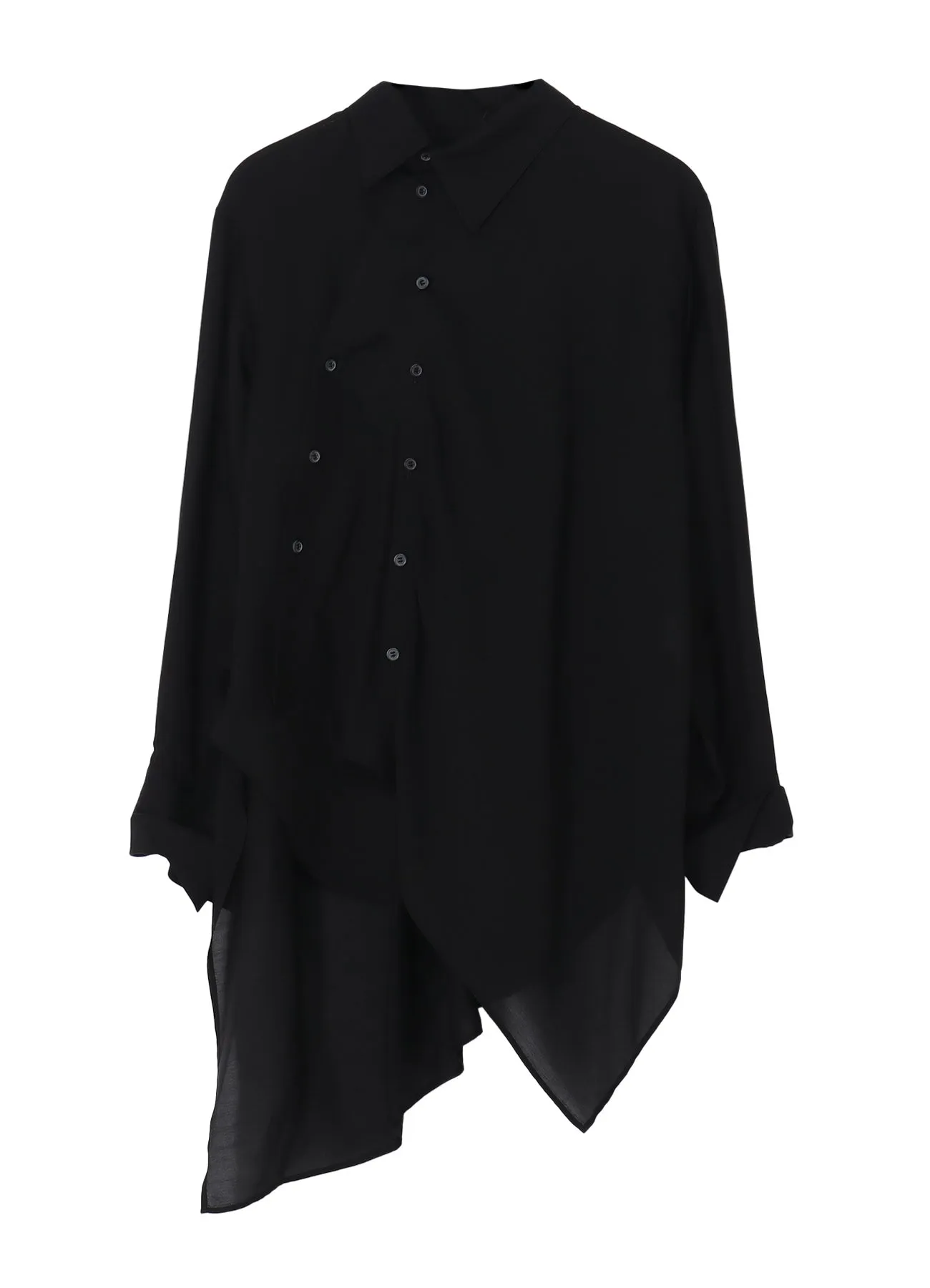 Cu/Mo KERSEY UNBALANCE DRAPED BLOUSE sold by Yohji Yamamoto product image thumbnail 2