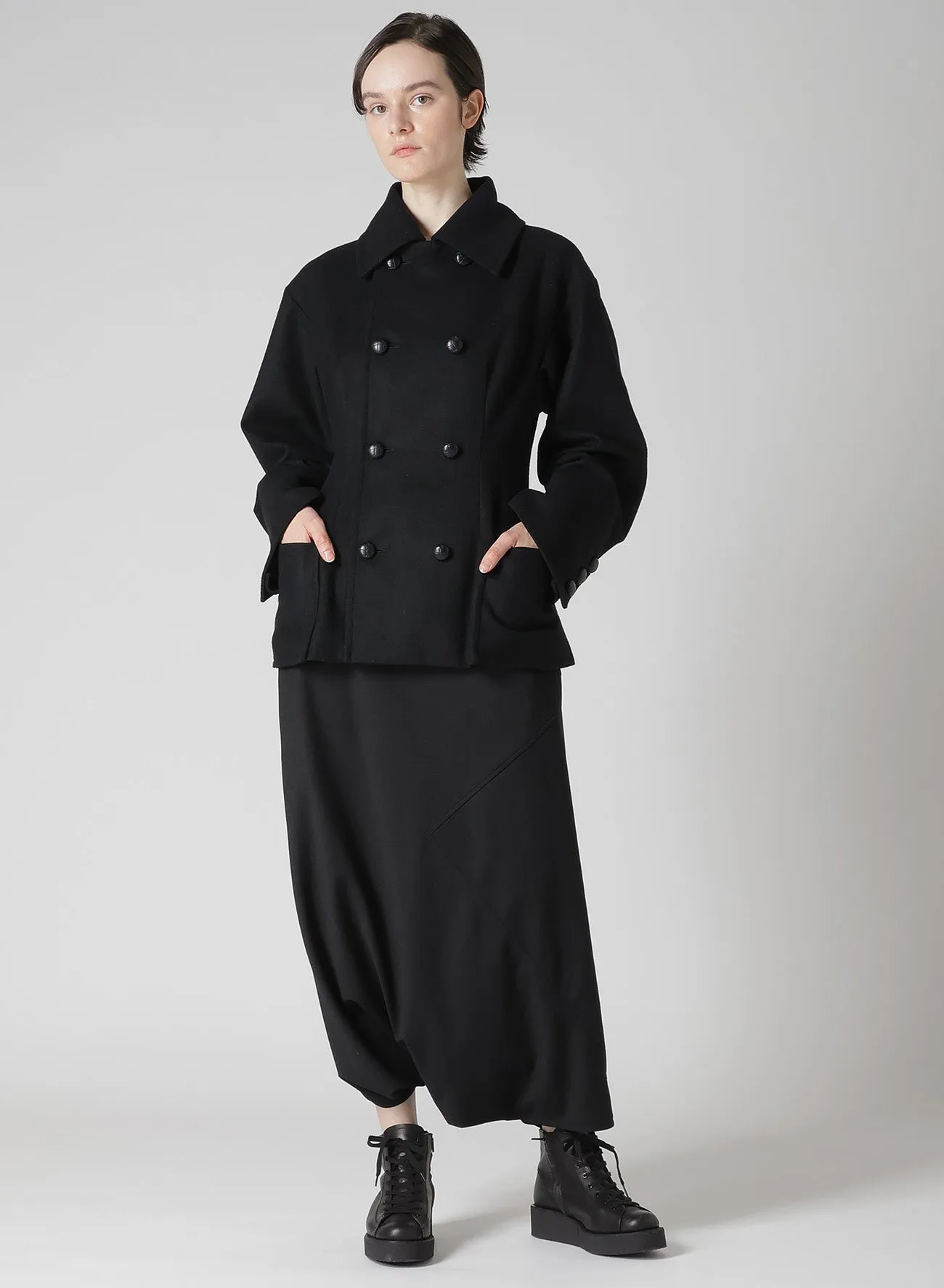 Pe JERSEY TWILL PANELED SALOUEL PANTS sold by Yohji Yamamoto product image thumbnail 3