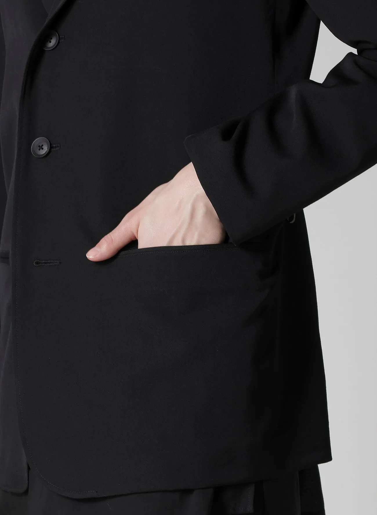 REGULATION GABARDINE 5BUTTONS JACKET sold by Yohji Yamamoto product image thumbnail 5