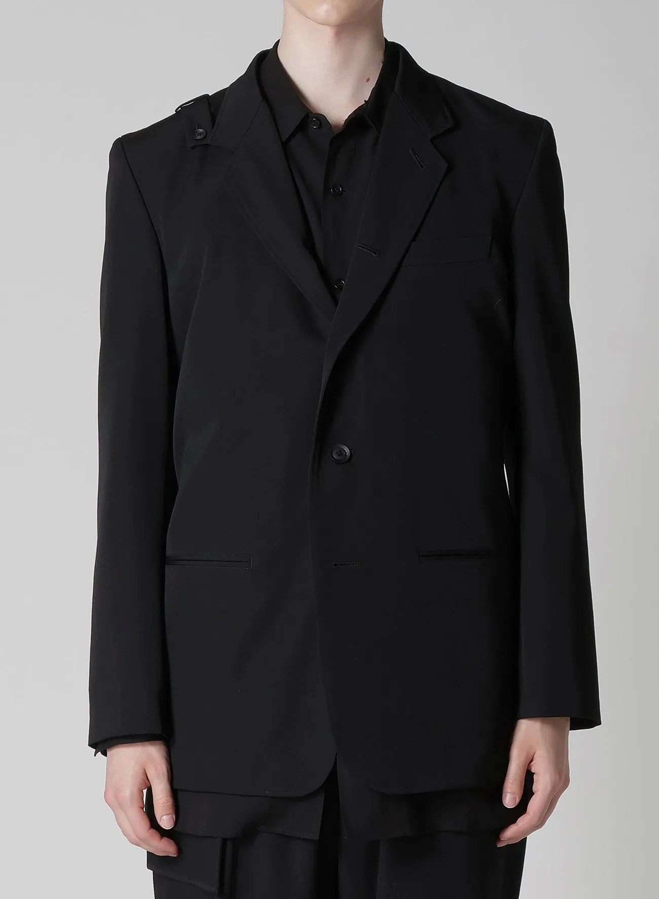 REGULATION GABARDINE 5BUTTONS JACKET sold by Yohji Yamamoto product image thumbnail 2