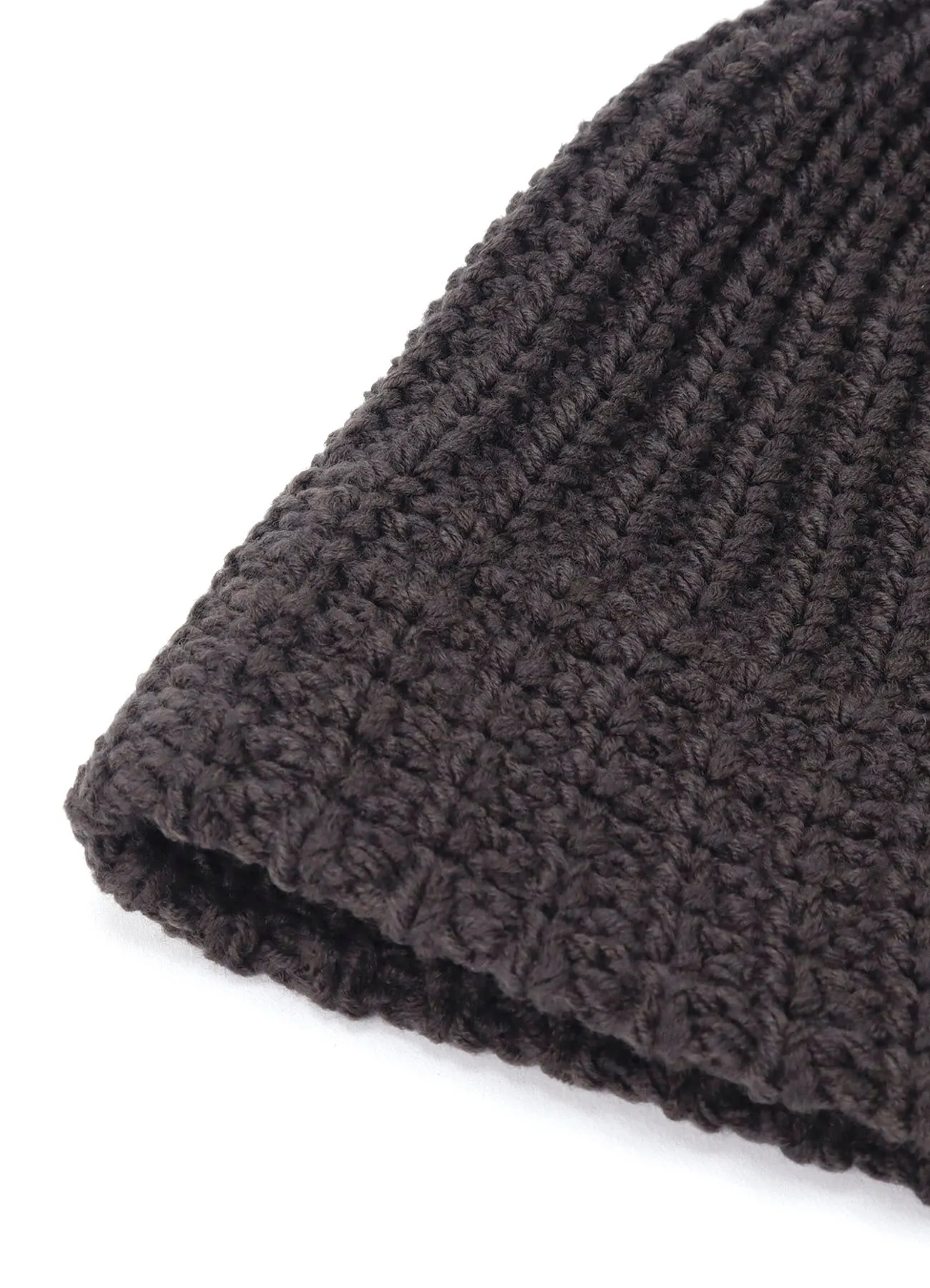 W/AC CARDIGAN STITCH KNIT STITCH HAT sold by Yohji Yamamoto product image thumbnail 5