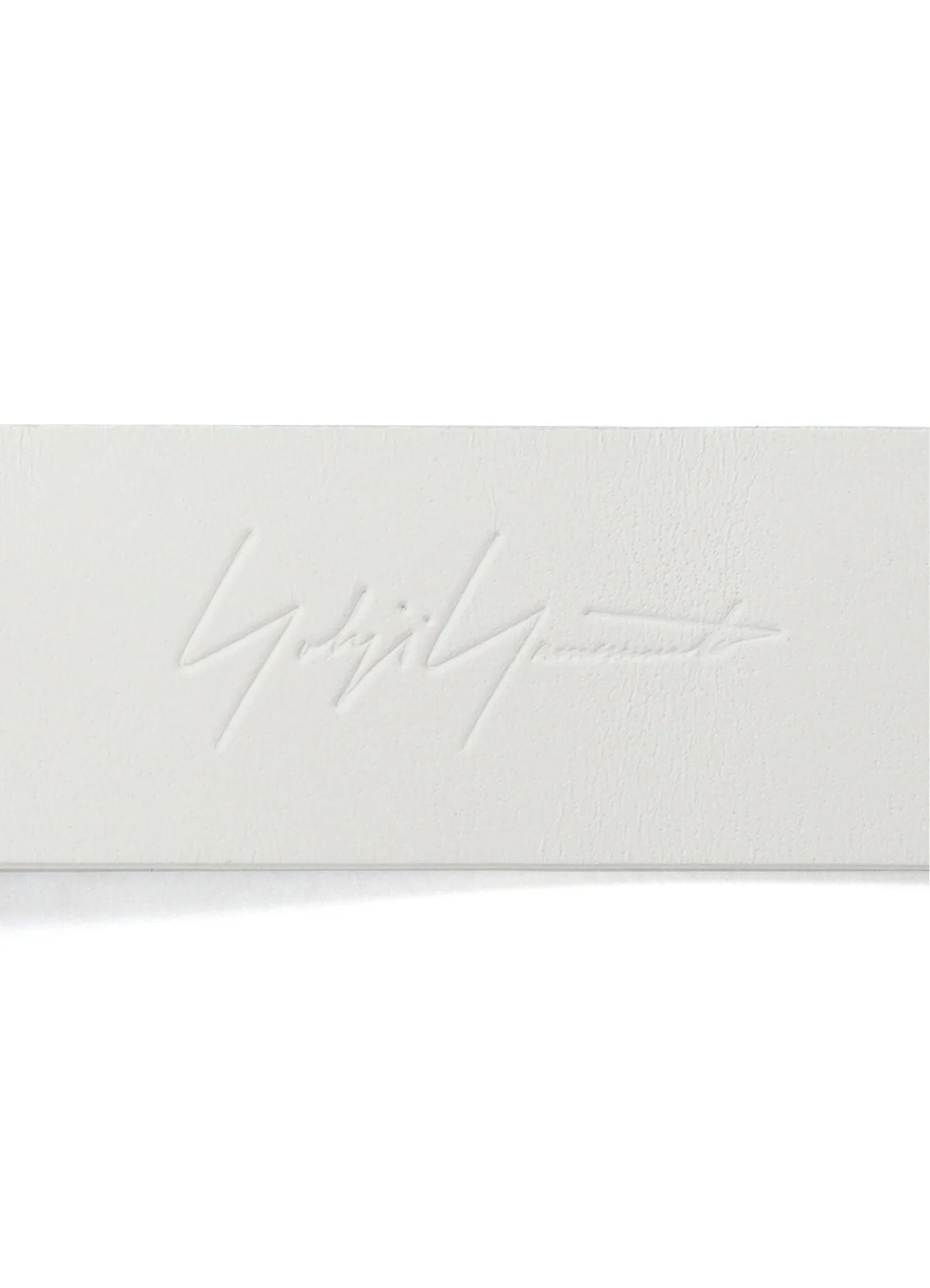 WHITE LEATHER 30MM FREE BELT sold by Yohji Yamamoto product image thumbnail 5