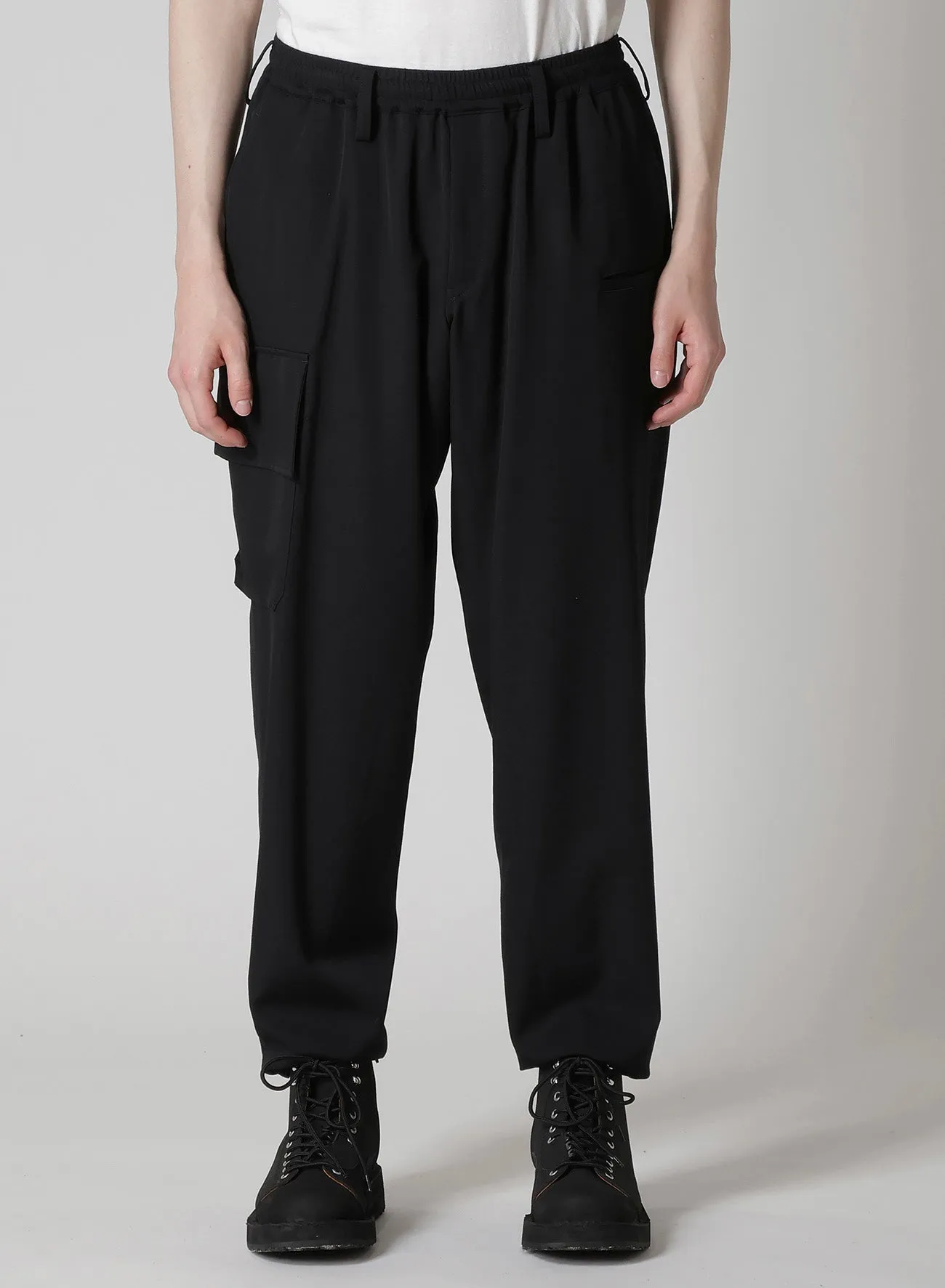 REGULATION GABARDINE RIB FLAP POCKET PANTS sold by Yohji Yamamoto product image thumbnail 2