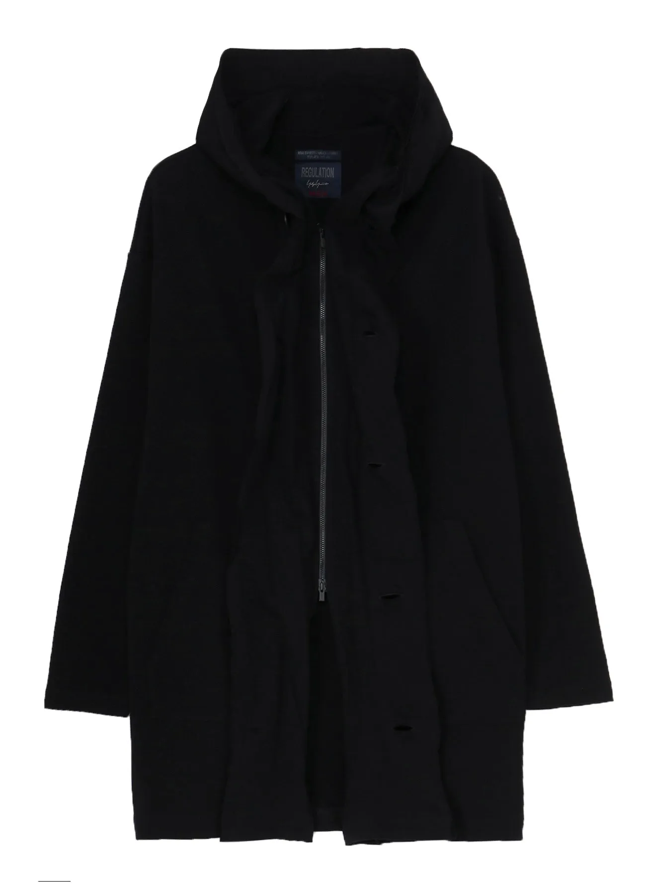REGULATION FRENCH TERRY HOODED COAT sold by Yohji Yamamoto product image thumbnail 3