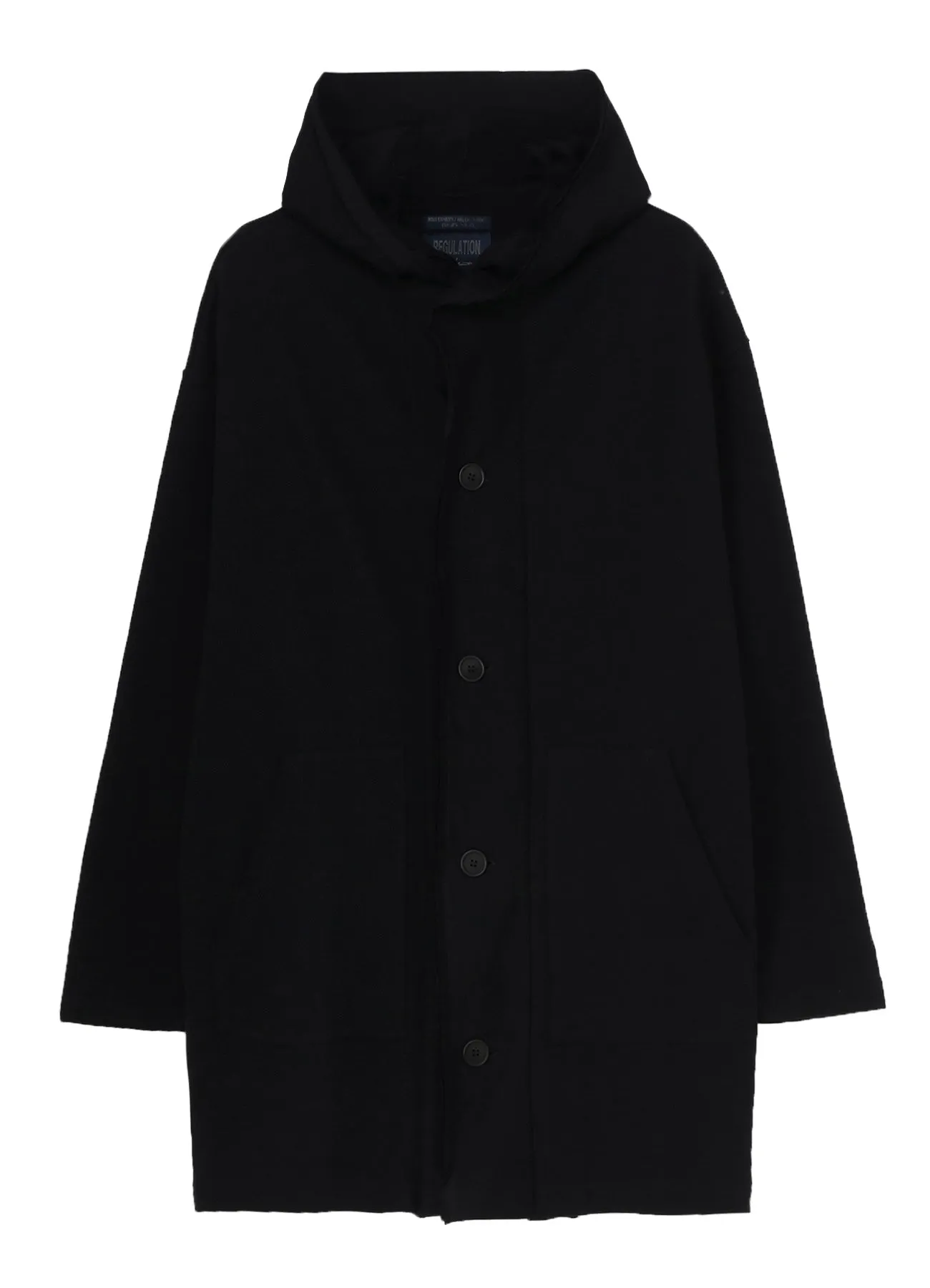 REGULATION FRENCH TERRY HOODED COAT sold by Yohji Yamamoto product image thumbnail 2