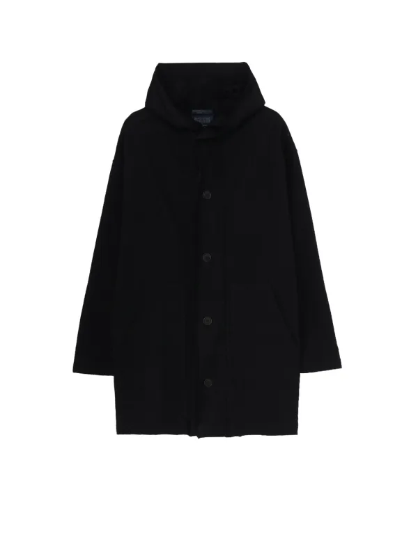 REGULATION FRENCH TERRY HOODED COAT sold by Yohji Yamamoto