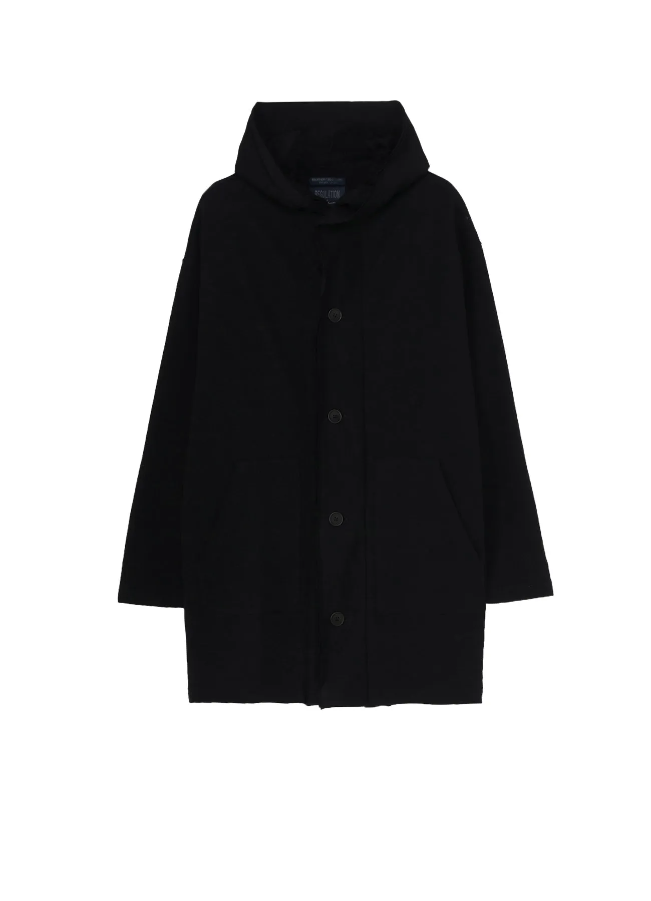 REGULATION FRENCH TERRY HOODED COAT sold by Yohji Yamamoto