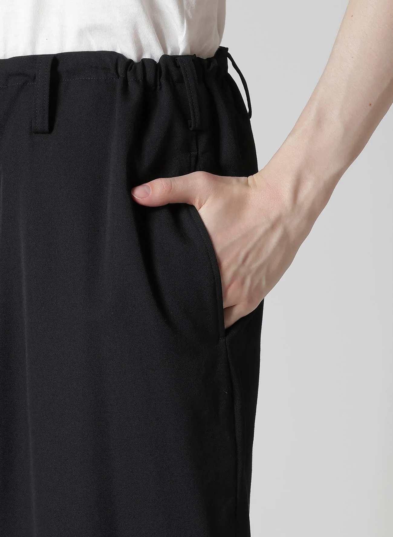 REGULATION GABARDINE STANDARD STRING PANTS sold by Yohji Yamamoto product image thumbnail 4