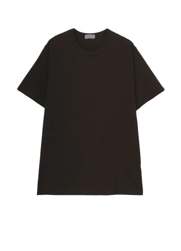 COTTON SINGLE JERSEY ROUND NECK SHORT SLV T sold by Yohji Yamamoto