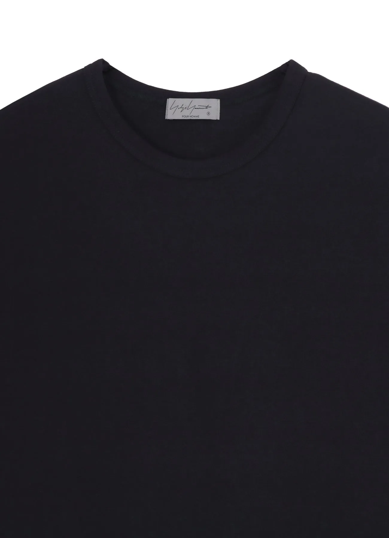 COTTON SINGLE JERSEY ROUND NECK SHORT SLV T sold by Yohji Yamamoto product image thumbnail 4