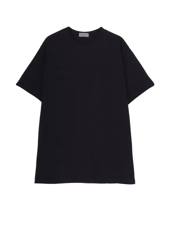 COTTON SINGLE JERSEY ROUND NECK SHORT SLV T sold by Yohji Yamamoto