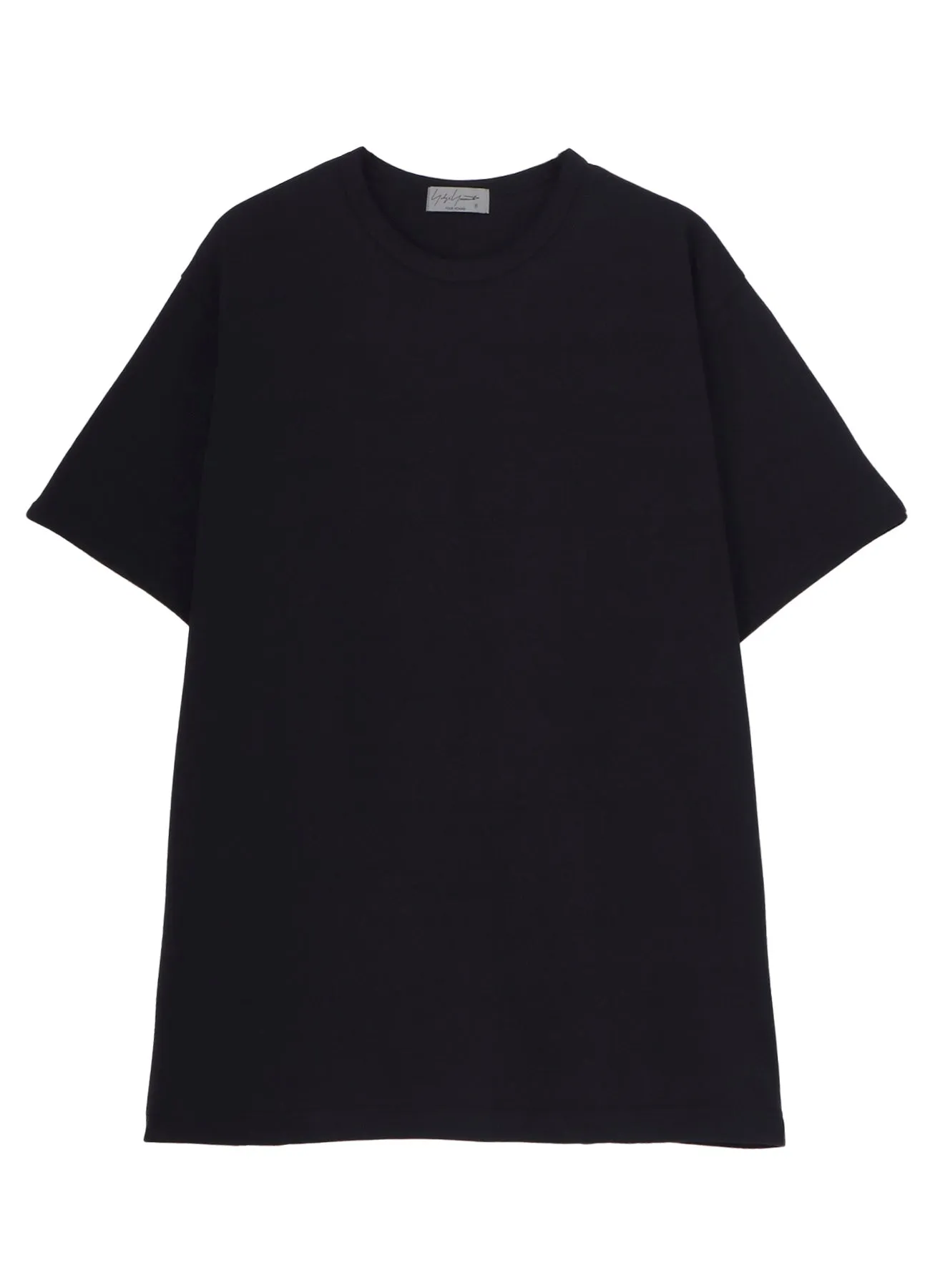 COTTON SINGLE JERSEY ROUND NECK SHORT SLV T sold by Yohji Yamamoto product image thumbnail 2