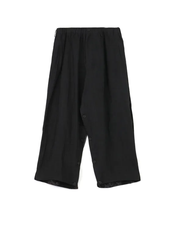 LINEN 12 EYE PRINT+RAYON GAUZE COVER PANTS made by Yohji Yamamoto