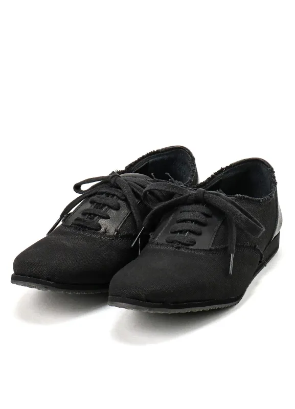 CANVAS 5HOLES PLAIN TOE SHOES sold by Yohji Yamamoto
