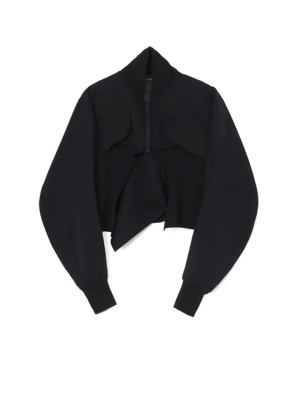 80/2 WOOL GABARDINE DECO C BLOUSON made by Yohji Yamamoto