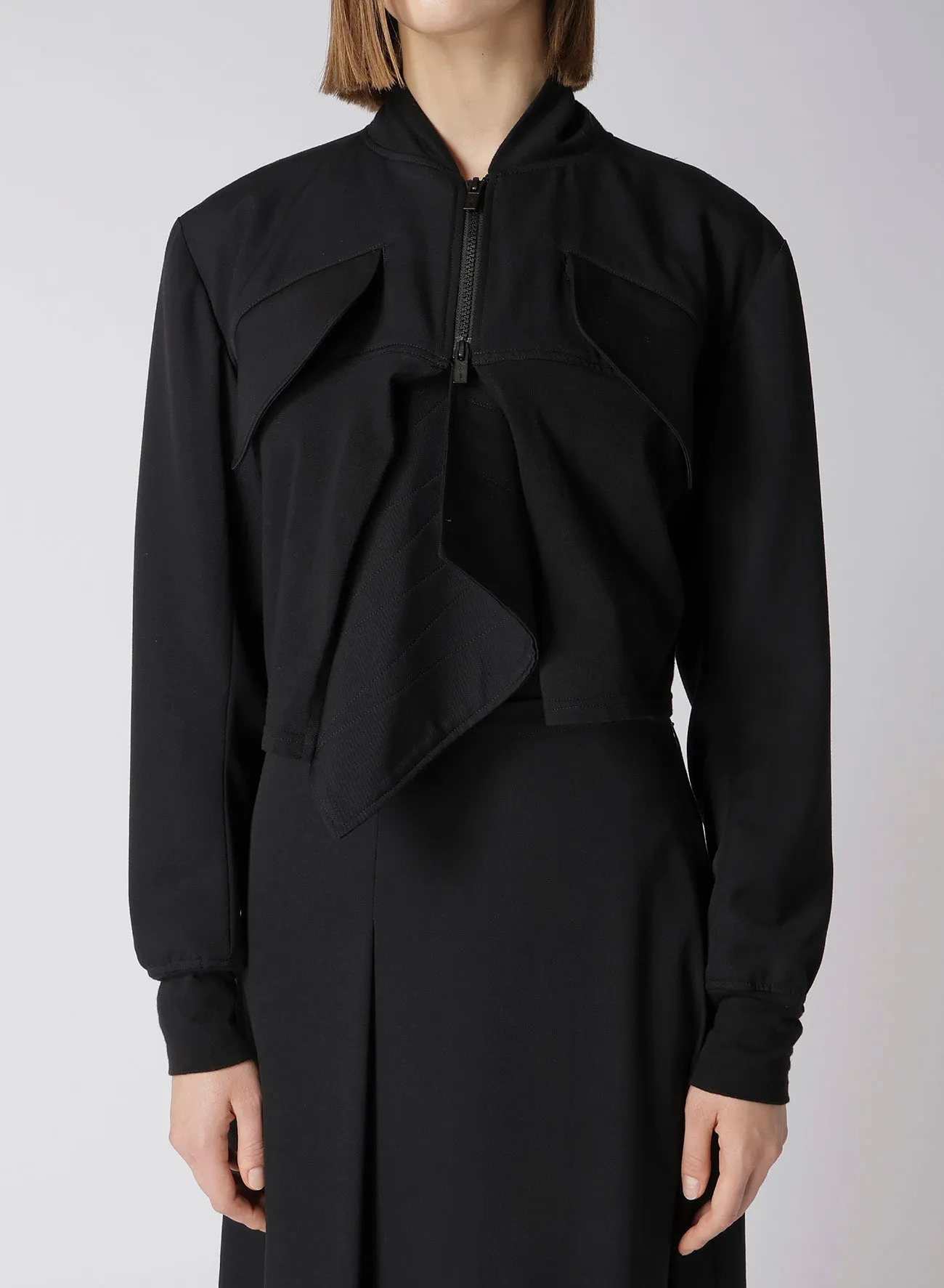 80/2 WOOL GABARDINE DECO C BLOUSON sold by Yohji Yamamoto product image thumbnail 2