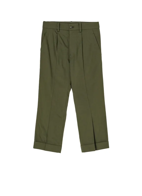 POPLIN R-HEM TUCK PANTS sold by Yohji Yamamoto